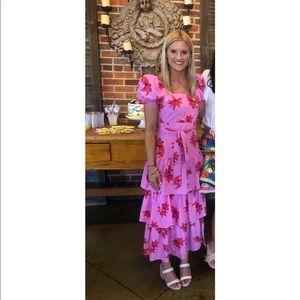 Likely floral midi dress